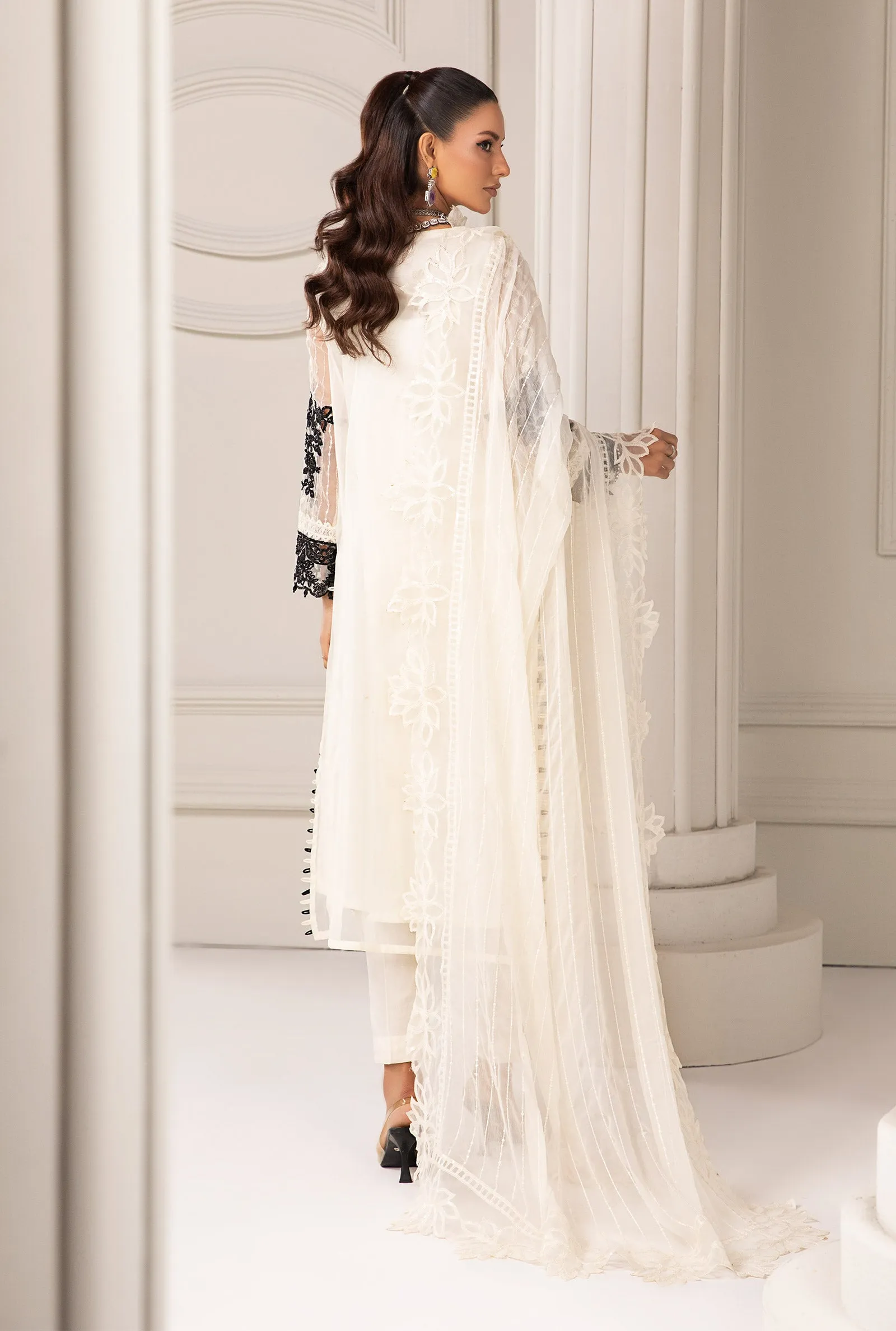 3 Piece Embroidered Organza Suit | SF-EF24-17