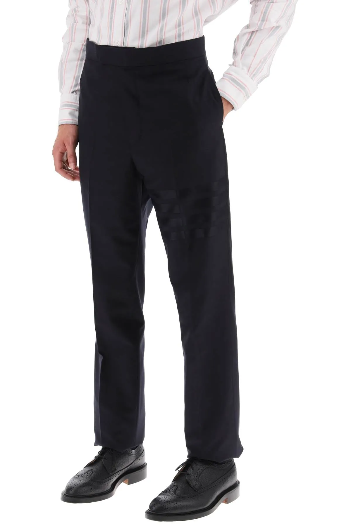 4-bar wool trousers