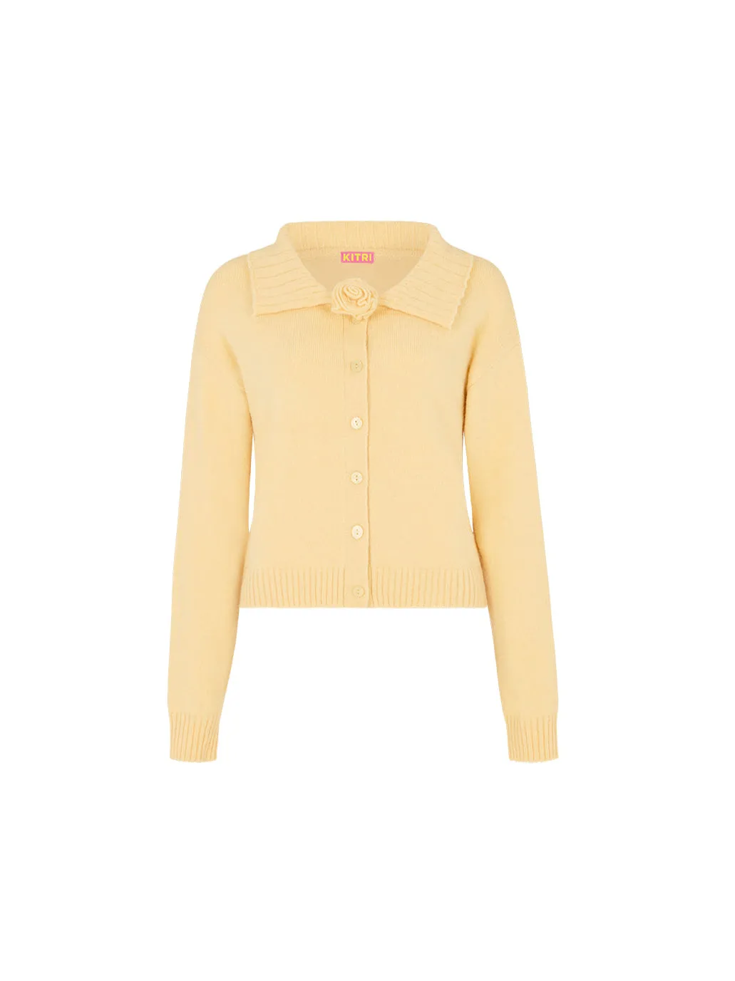 Abigail Butter Yellow Knit Cardigan