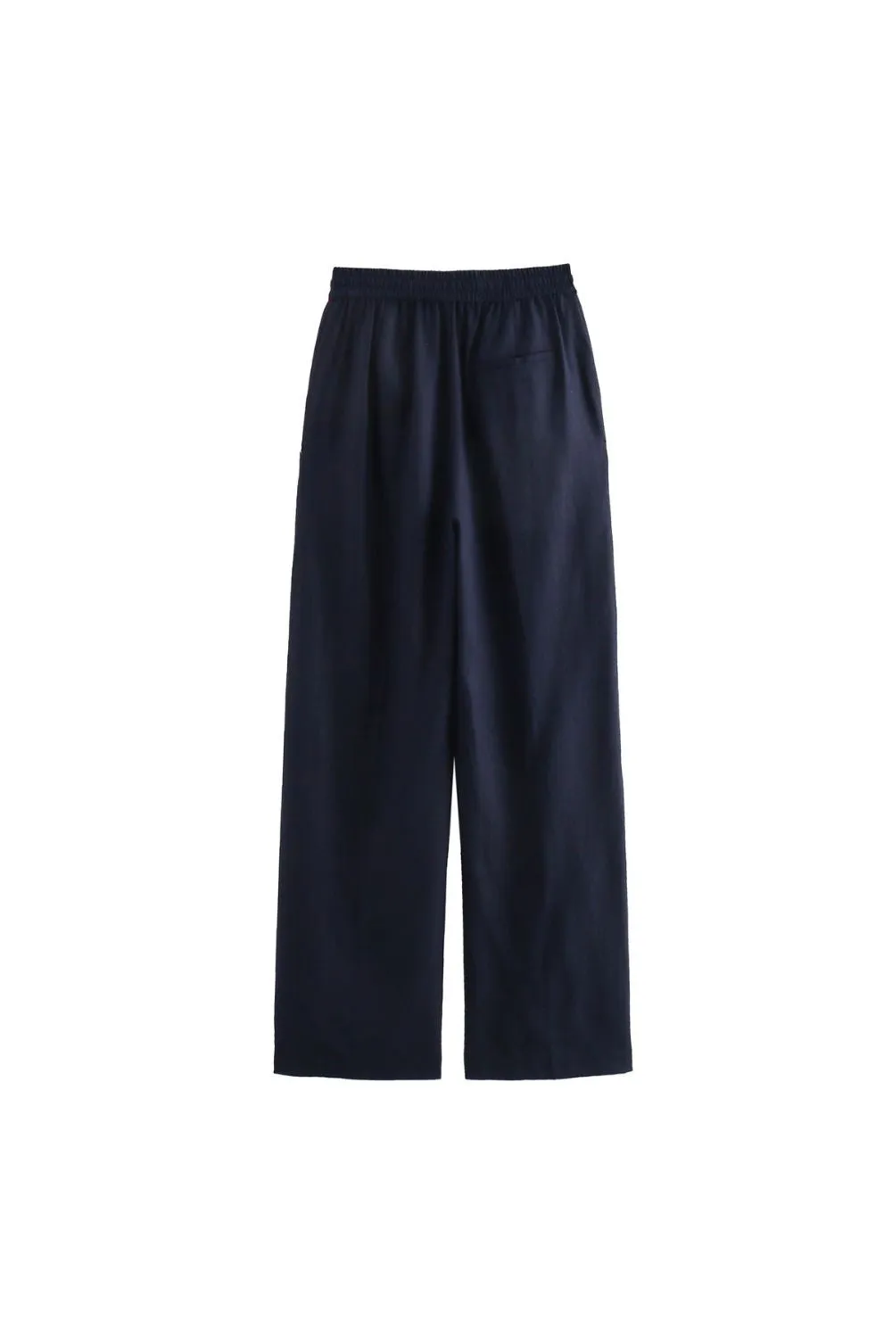 ‘Aurora’ Linen Straight-Leg Pants (4 Color)