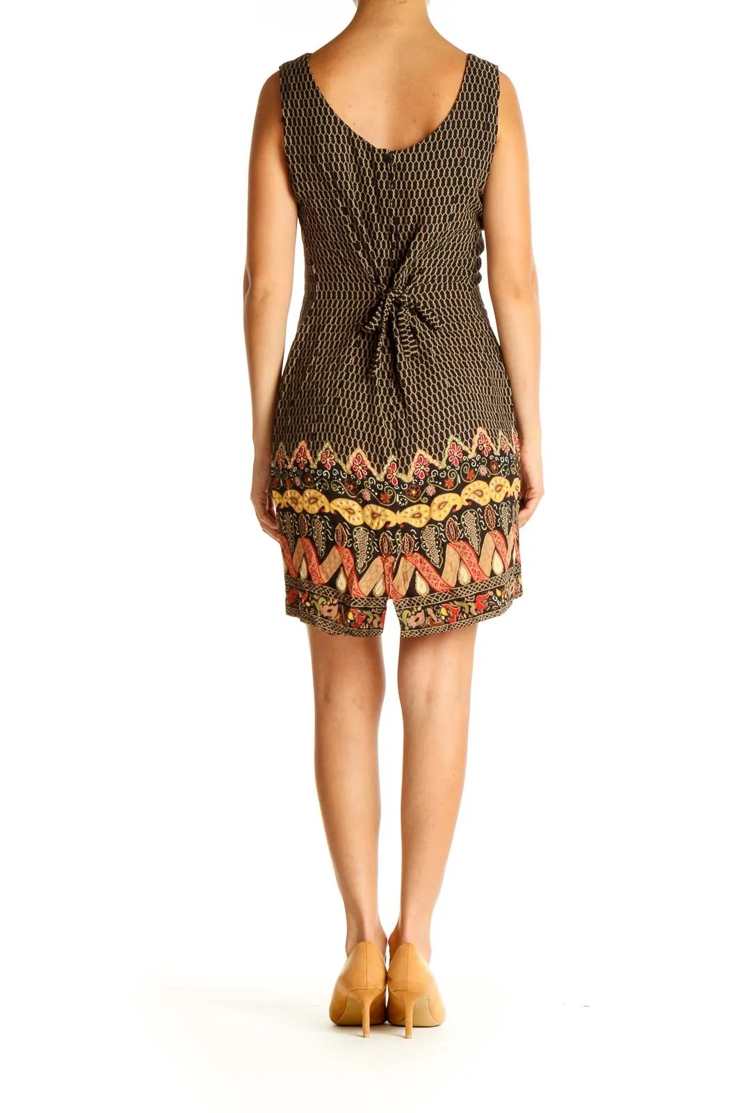 Brown Day Sheath Dress