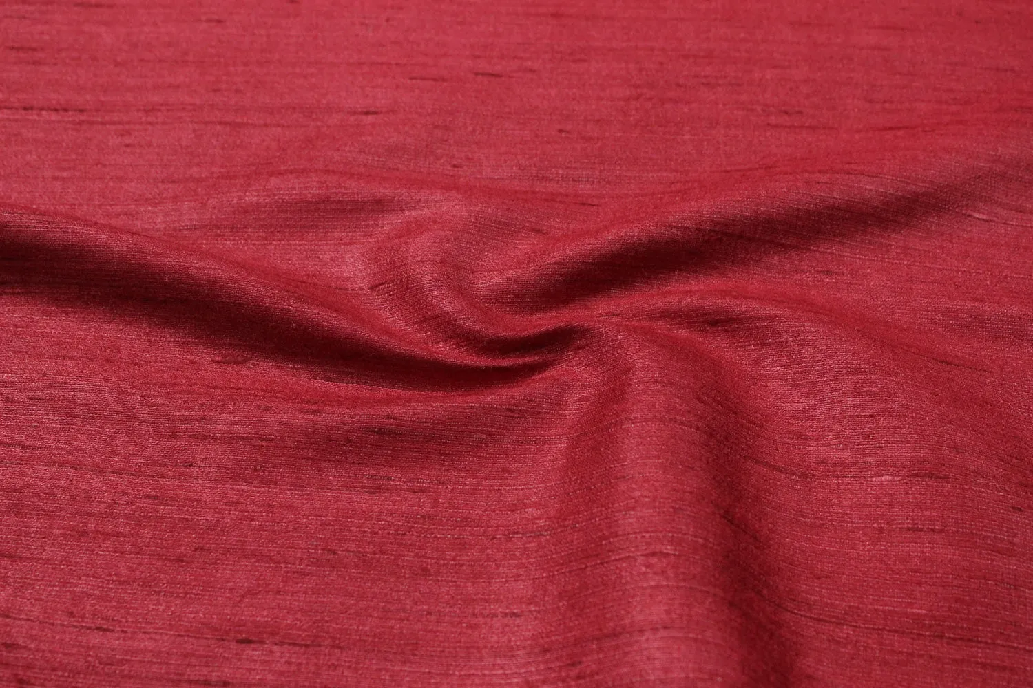 Cherry Red Gicha Silk Fabric