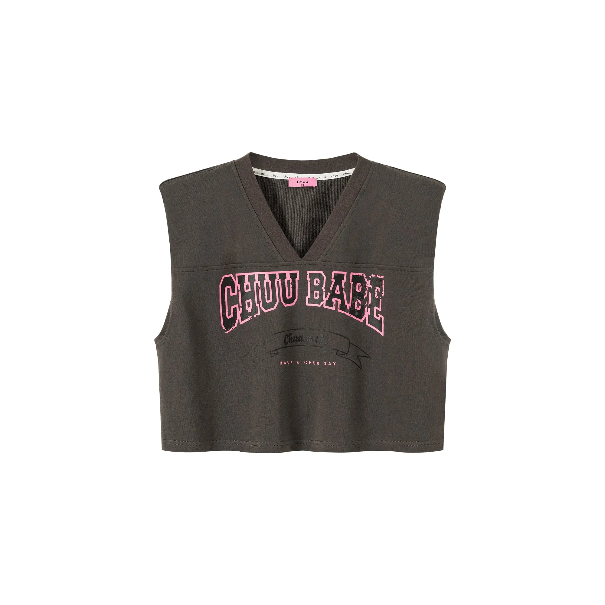 Chuu Babe Sleeveless Cotton V-Neck Top