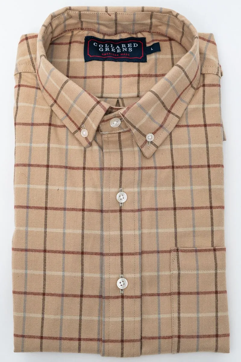 Clyde: Brookline Button Down Shirt - Camel