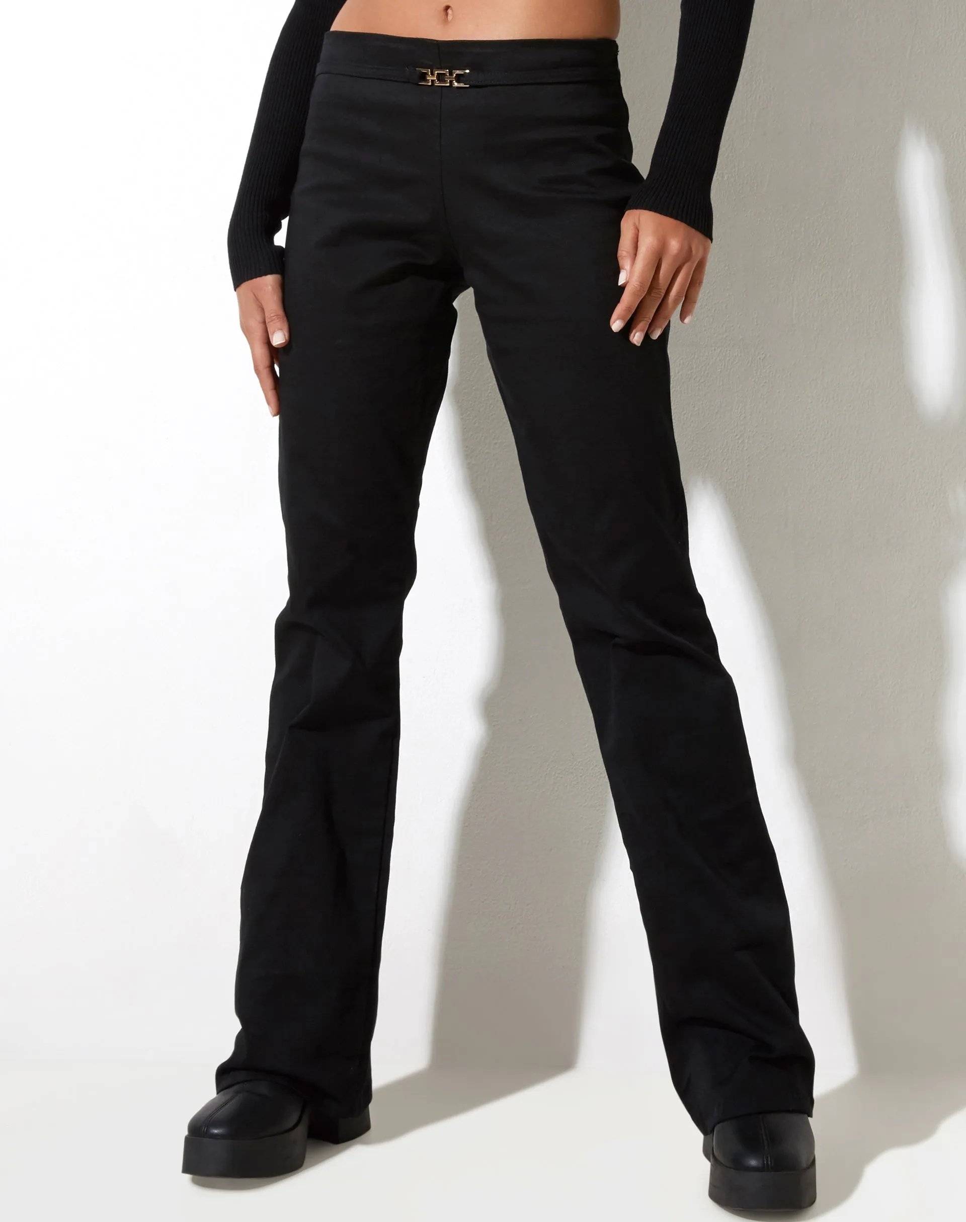 Craze Trouser in Twill Black