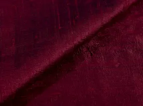 Dark Maroon Plain Bangalore Raw Silk Fabric