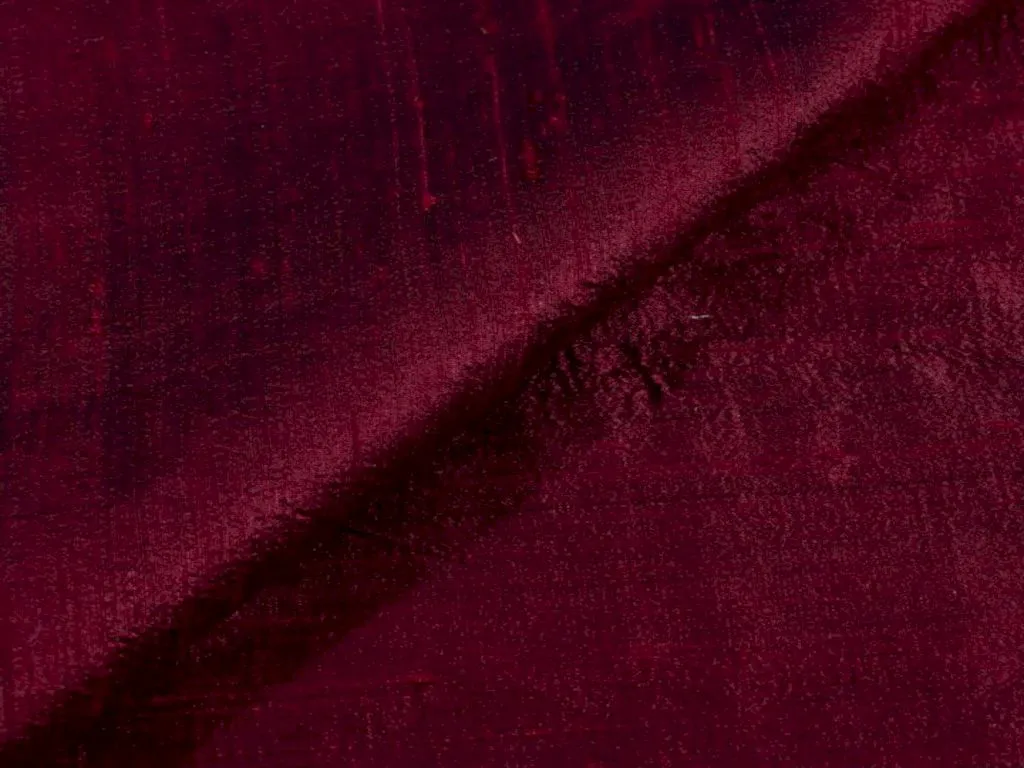 Dark Maroon Plain Bangalore Raw Silk Fabric