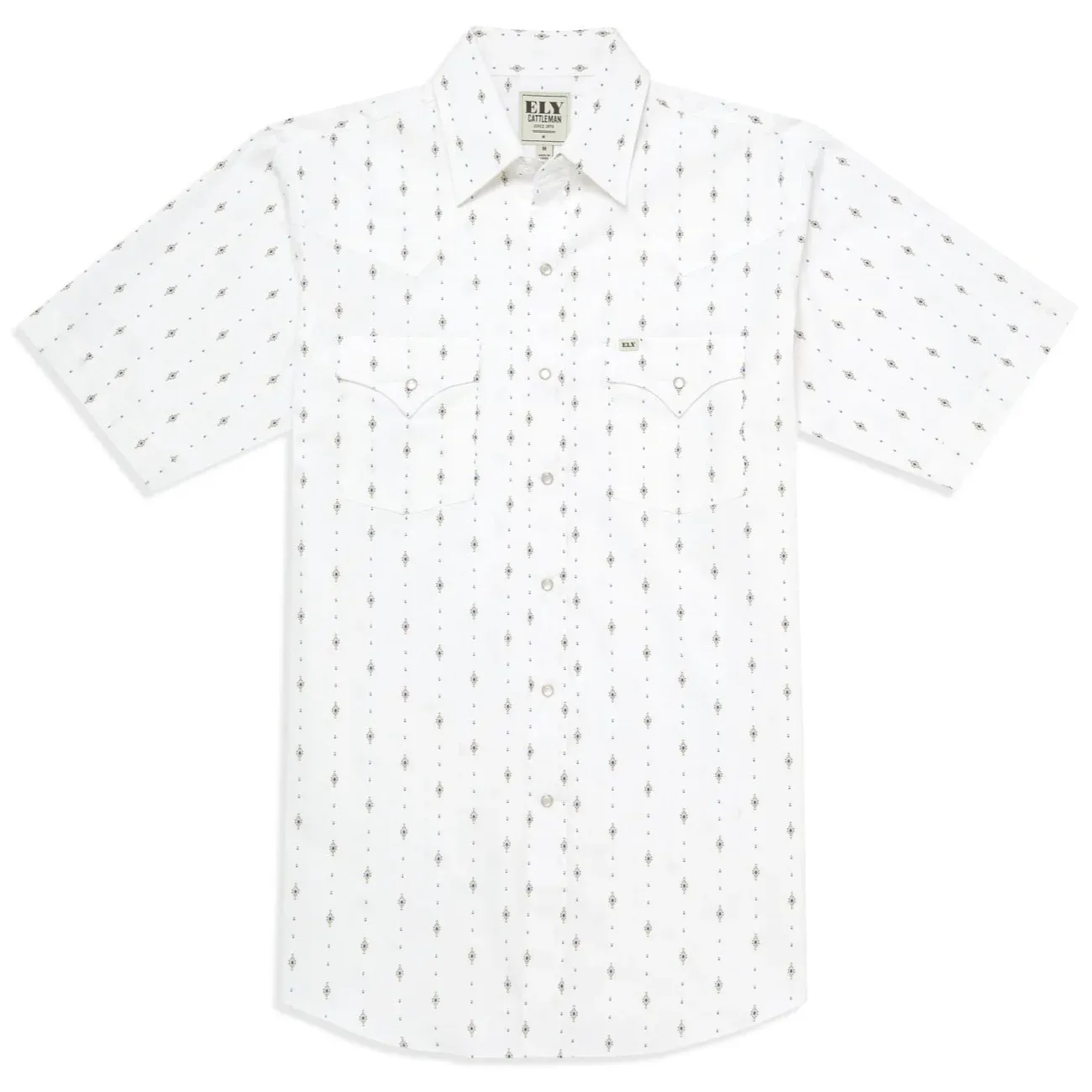 Diamond Aztec Shirt - White