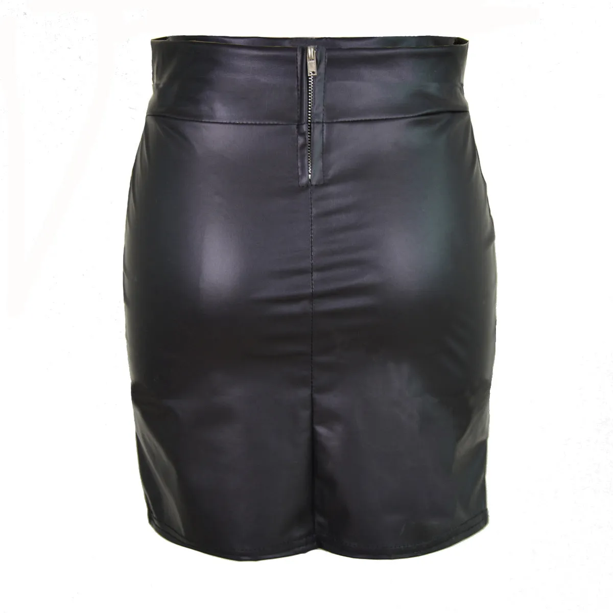 Europe Matt High Waist Hip Flattering Mid-Length Pencil Plus Size Women Skirt