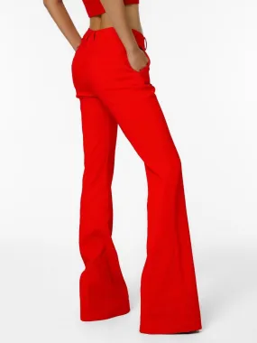 FLARED BOOT CUT TAILORED TROUSERS