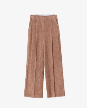 FLUID CORDUROY TAILORED TROUSERS