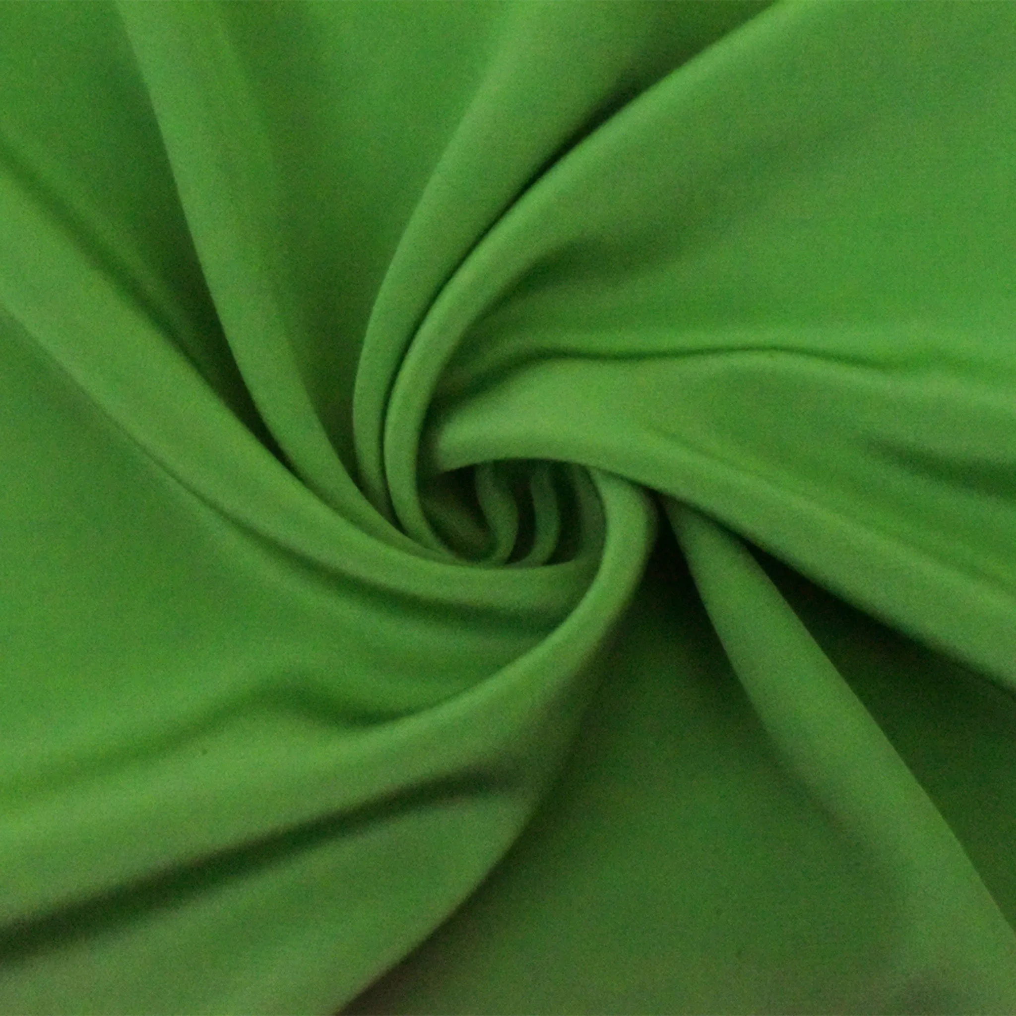 Green Famous Designer Silk Crepe De Chine Woven Fabric