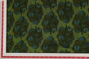 Green Silk Georegtte Fabric