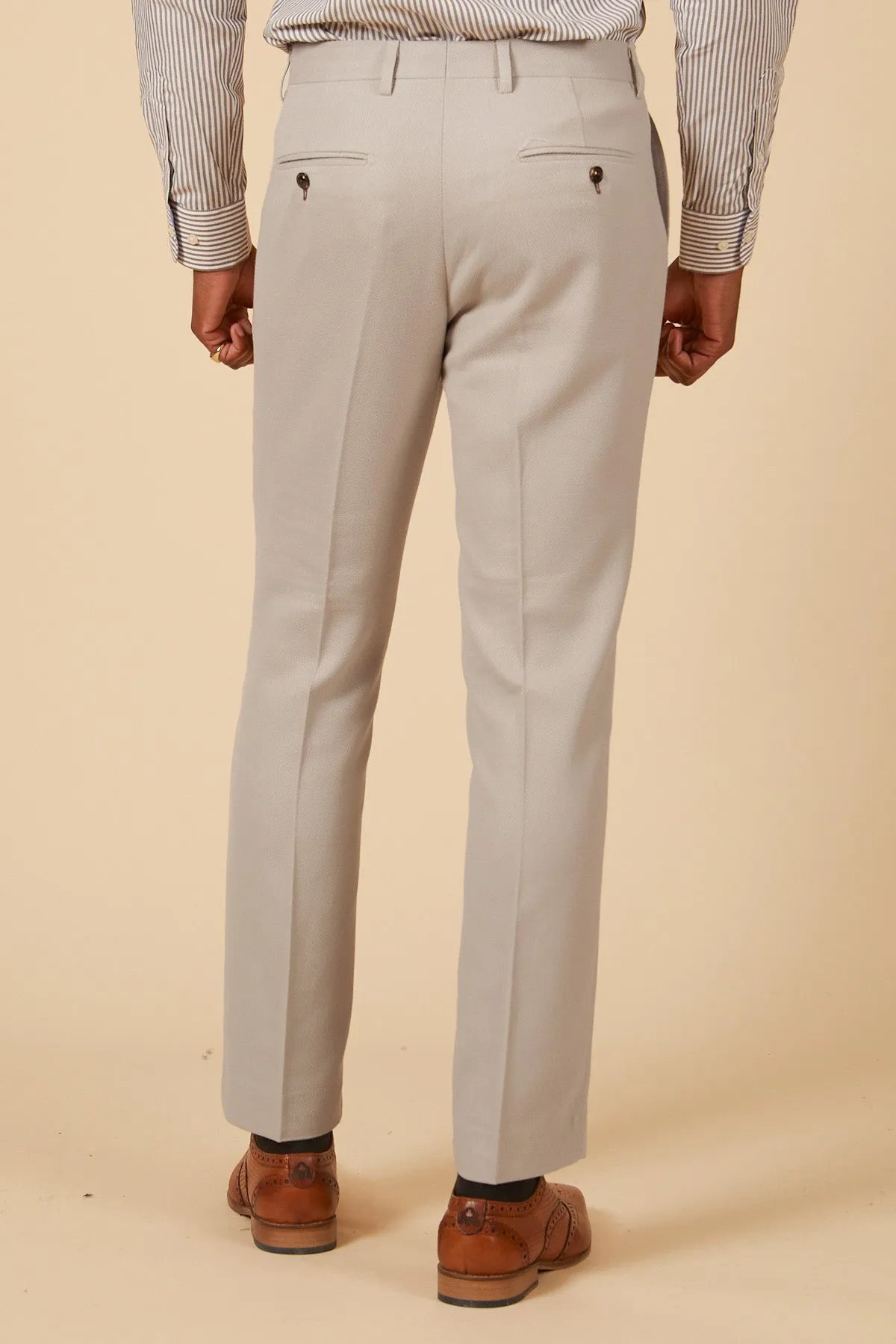 HM5 - Stone Tailored Trousers