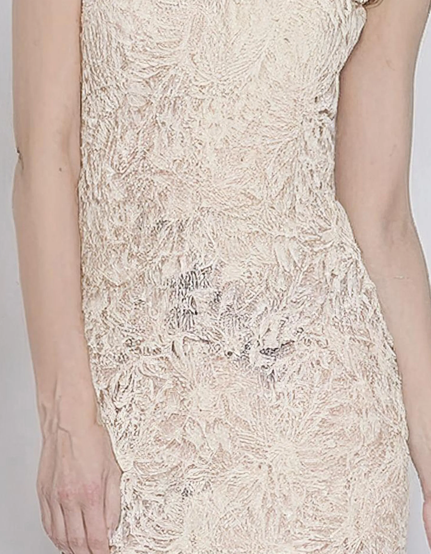 Ivory Lace Sheath Dress