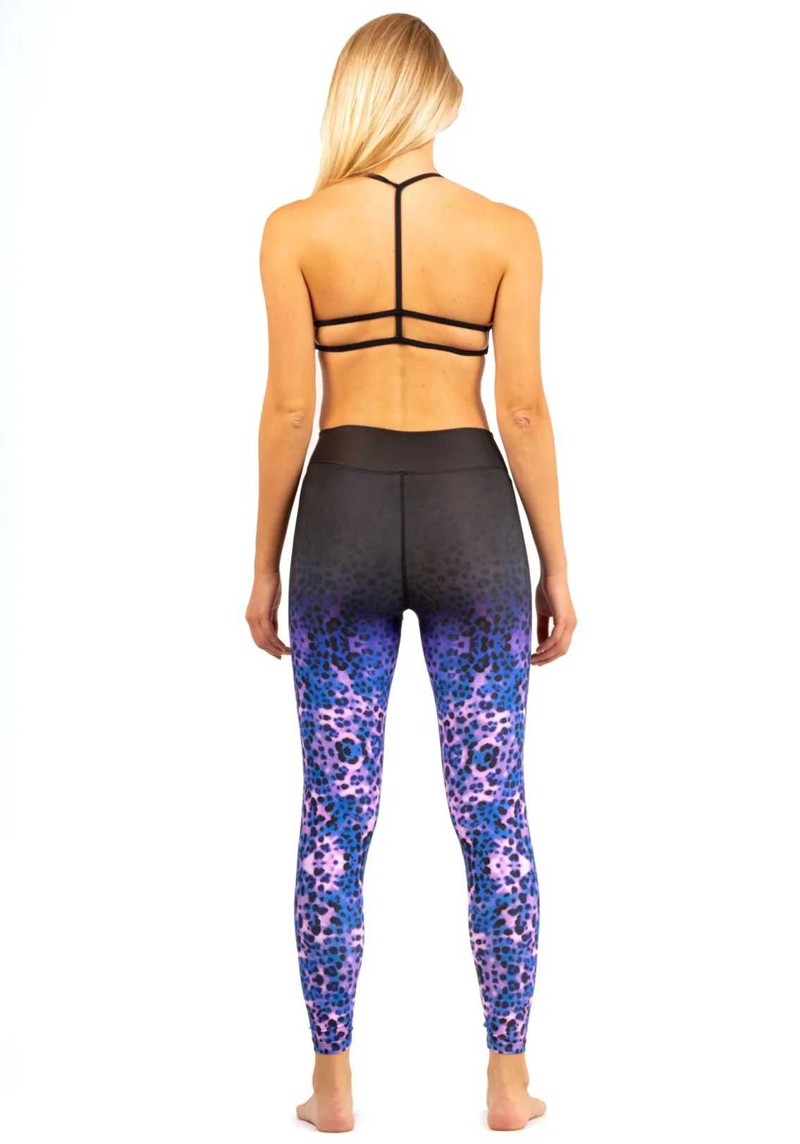 Leopard Violet High Waisted Pant