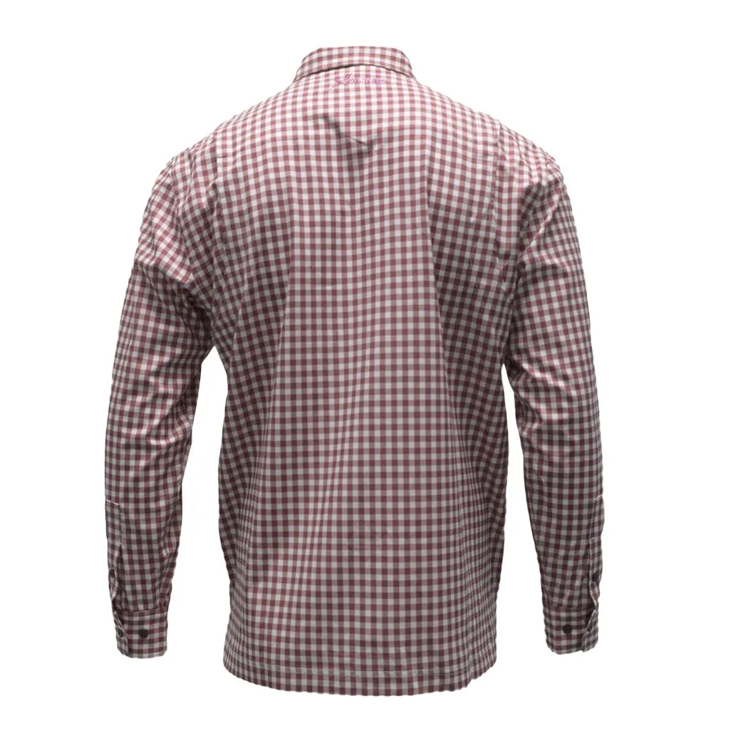 Long Sleeve Patterned Lifestyle Button Down w/ REPEL-X