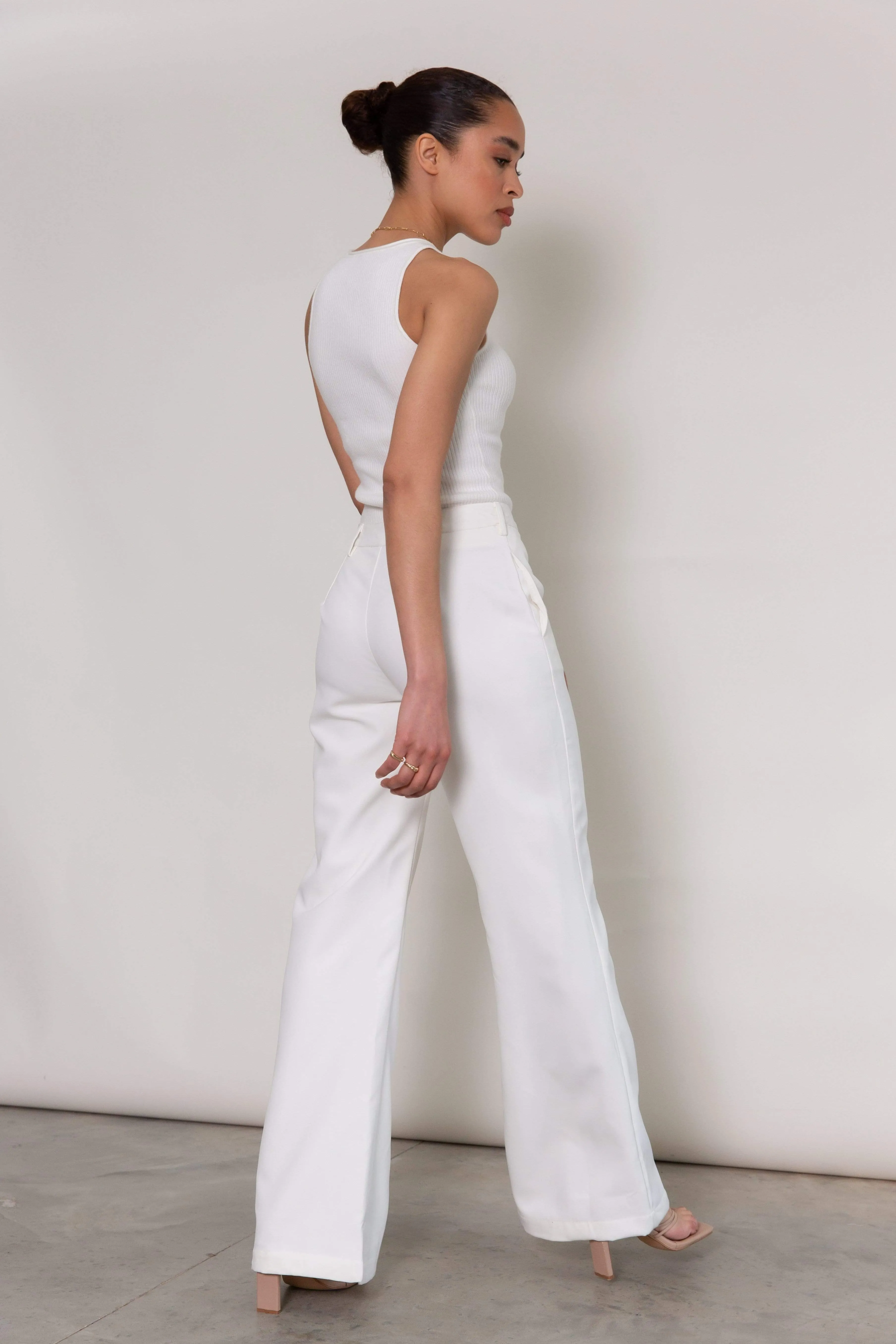 Marlowe Tailored Trousers - White