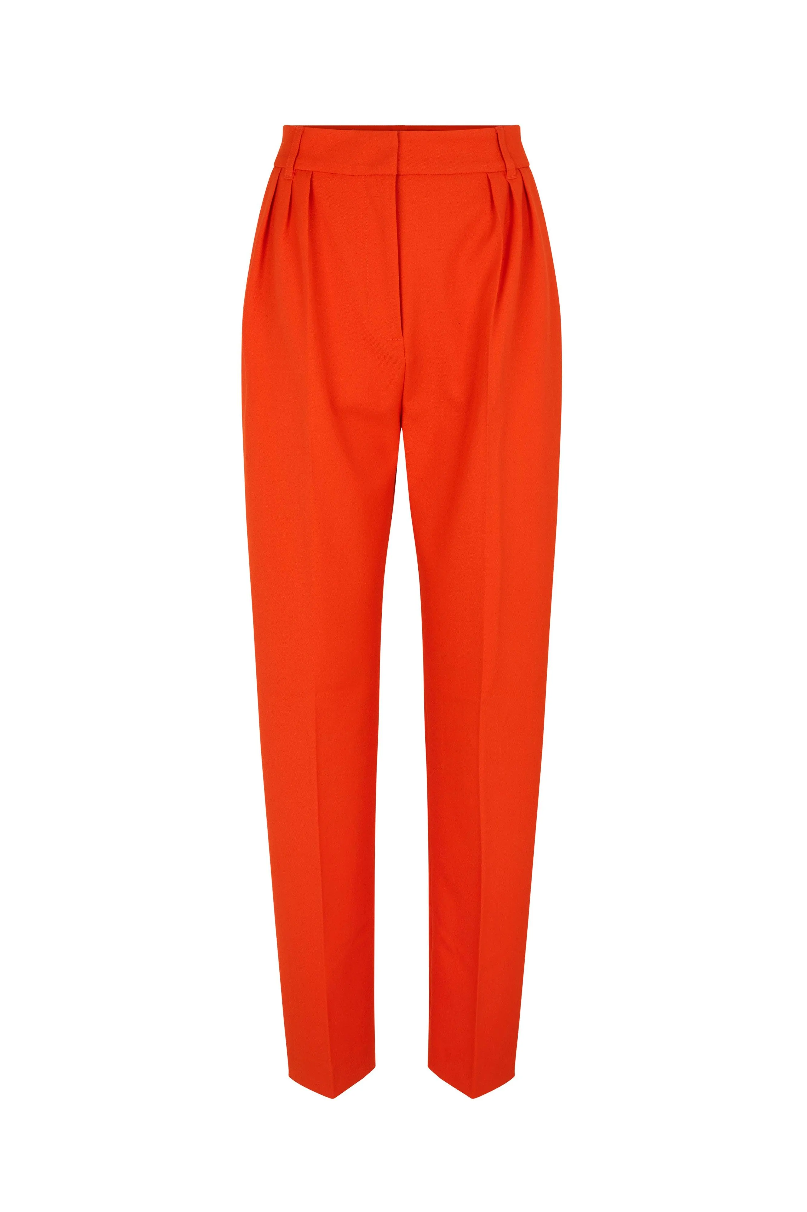 Meme Orange Tailored Trousers