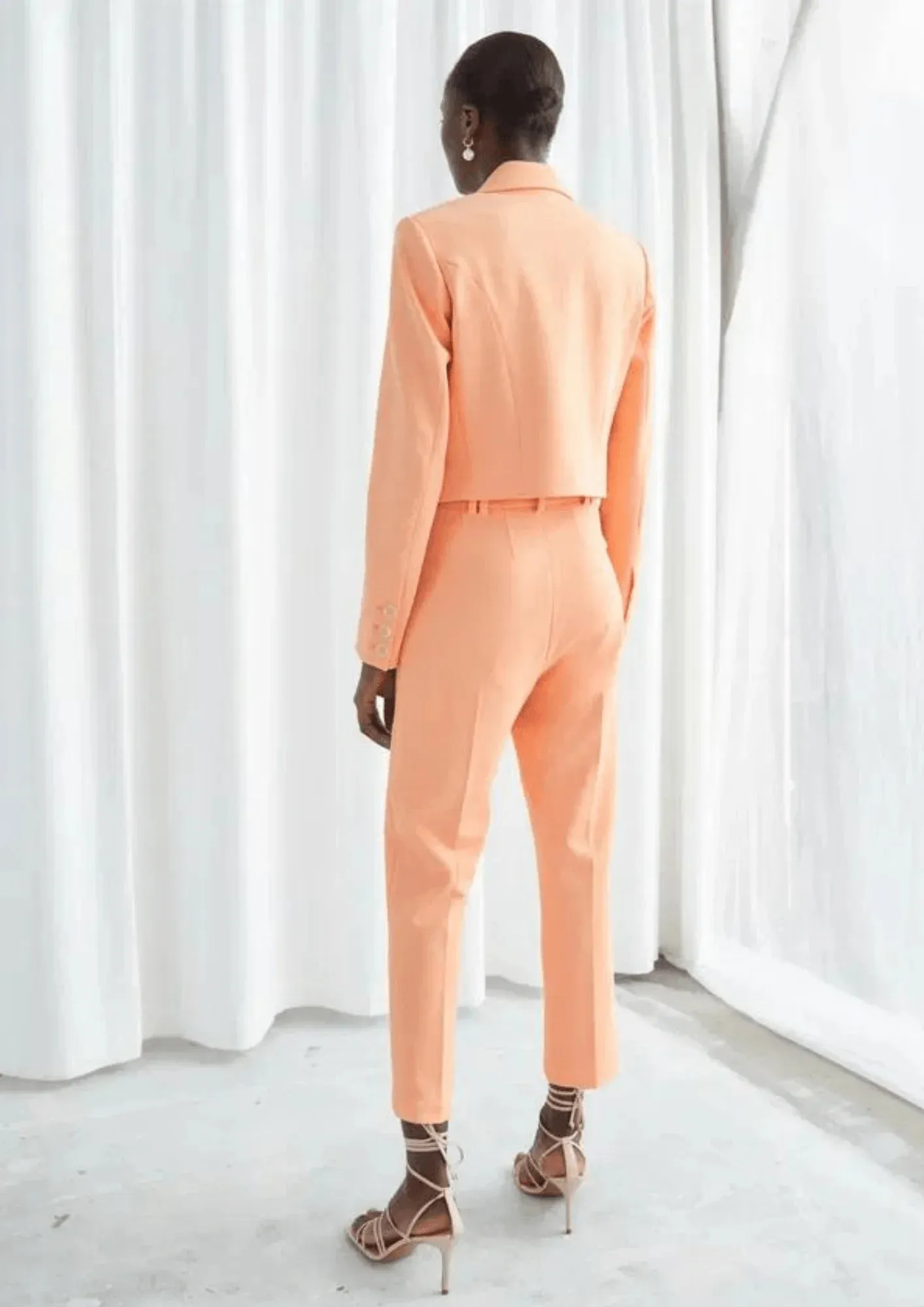 ORANGE TAILORED TROUSERS