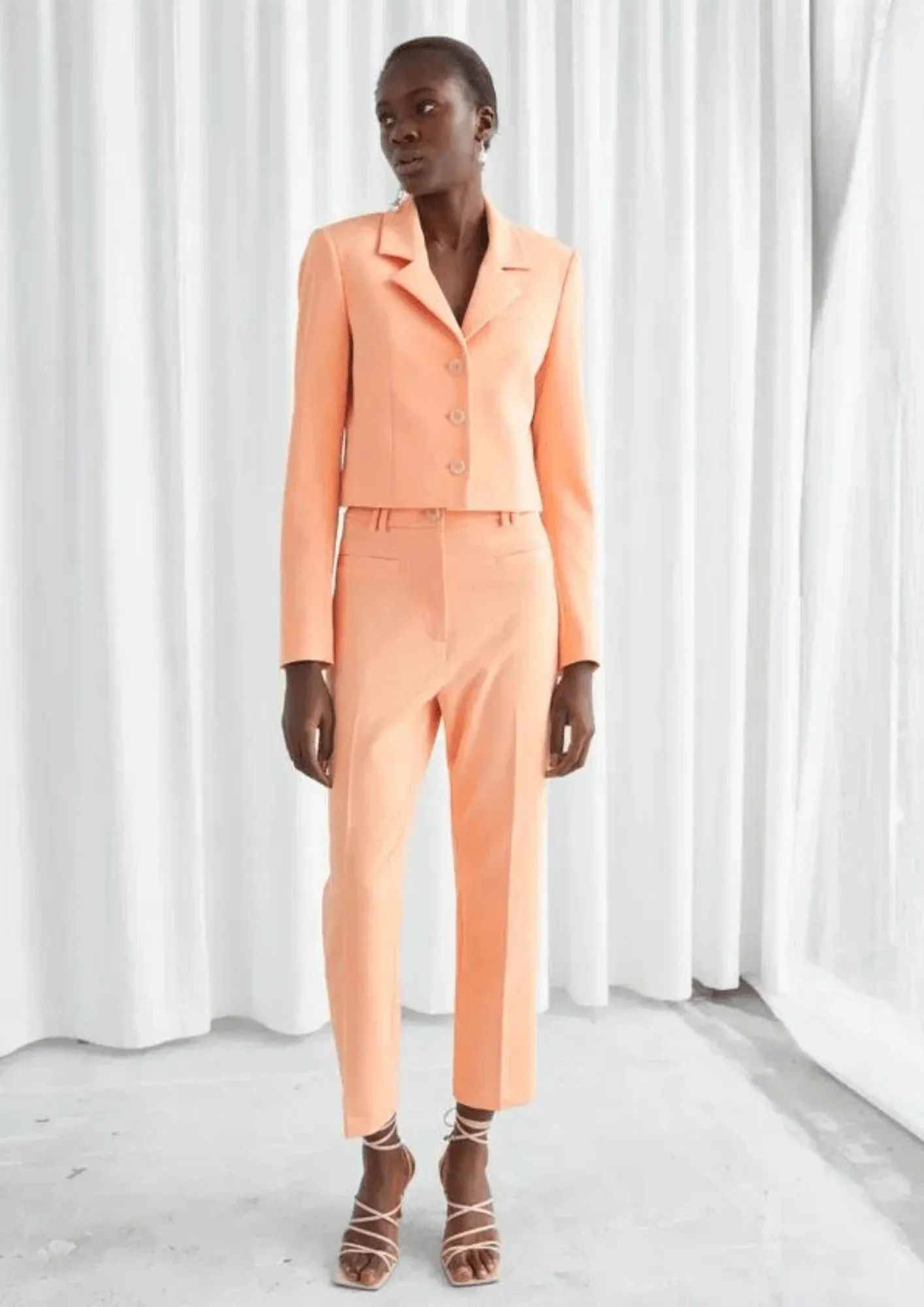 ORANGE TAILORED TROUSERS