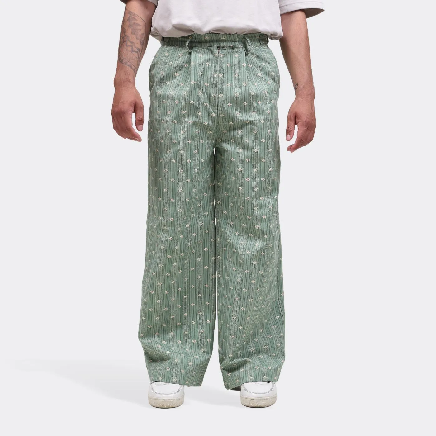 Pietá Green Tailored Trousers