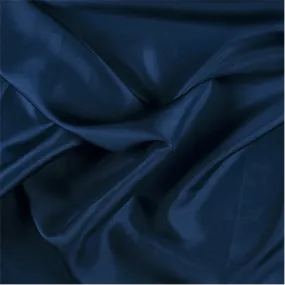 Runway Silks Dark Blue Silk Crepe de Chine Fabric