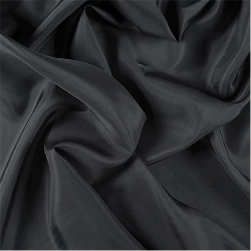 Runway Silks Dark Gray Silk Crepe de Chine Fabric