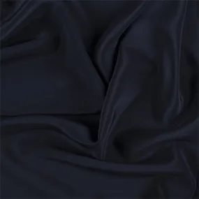 Runway Silks Midnight Navy Silk Crepe de Chine Fabric