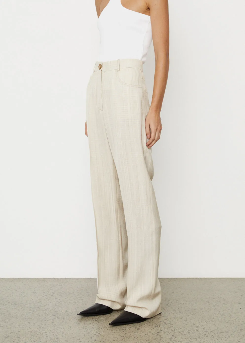 Straight Fit Tailored Trousers