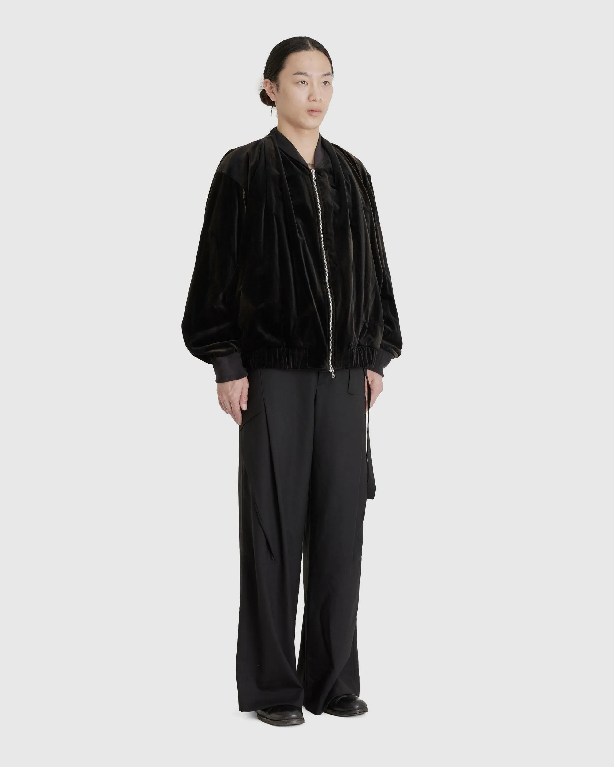 Tailored Detachable Pocket Wide Trousers