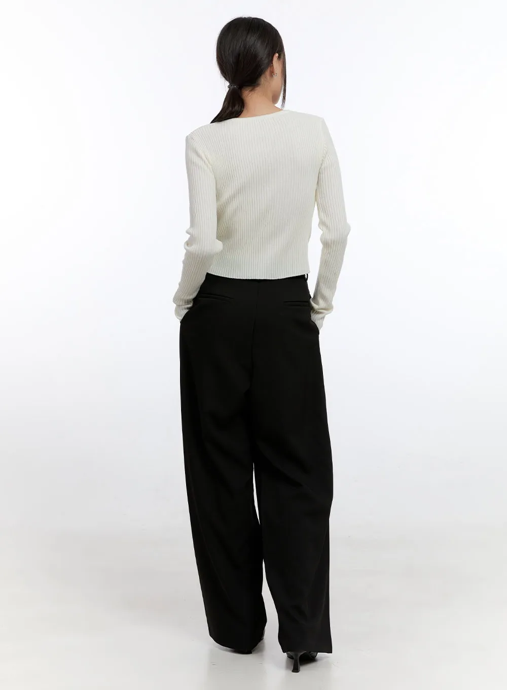 Tailored Pintuck Trousers CN401