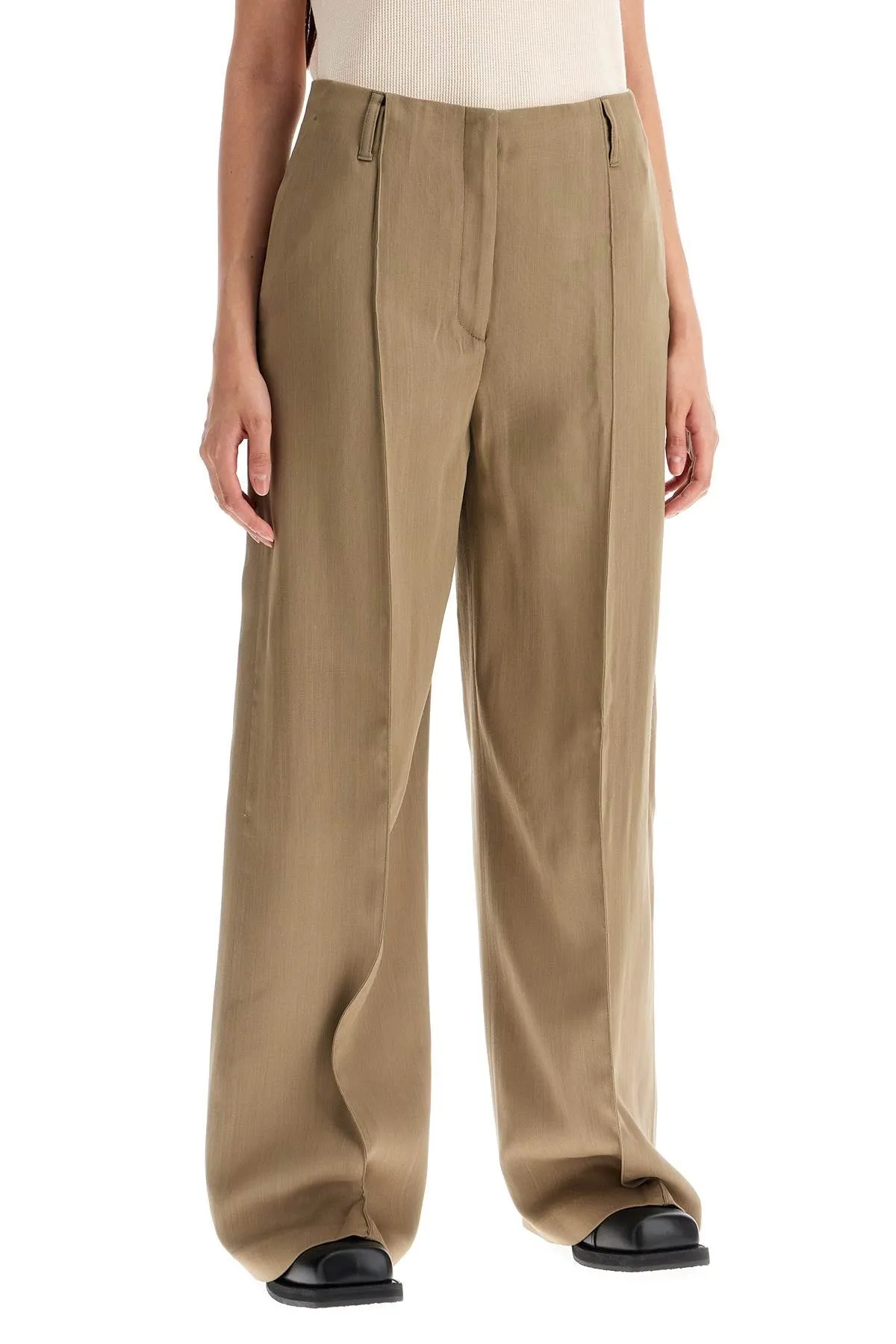 TAILORED WOOL BLEND TROUSERS