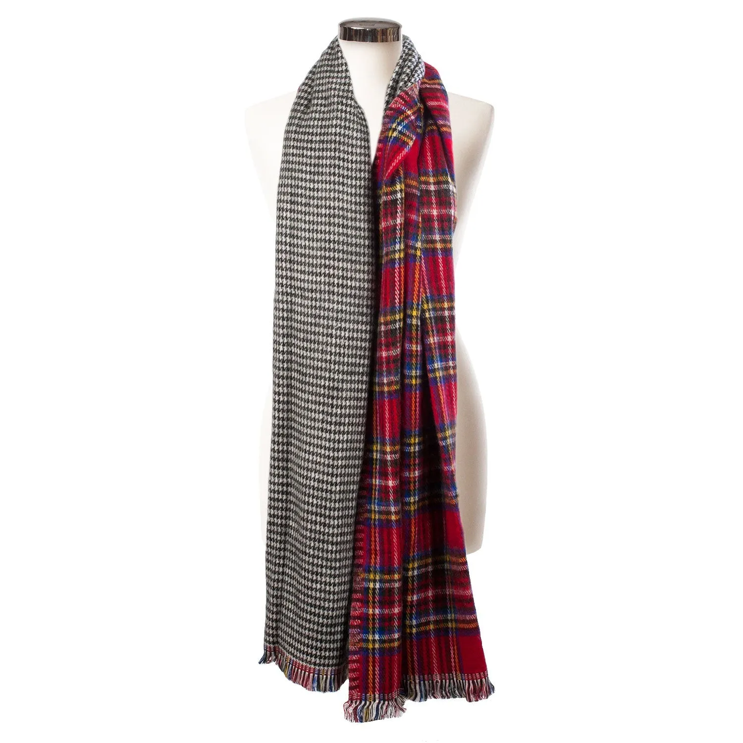 Tartan Reversible Stole  Stewart Royal