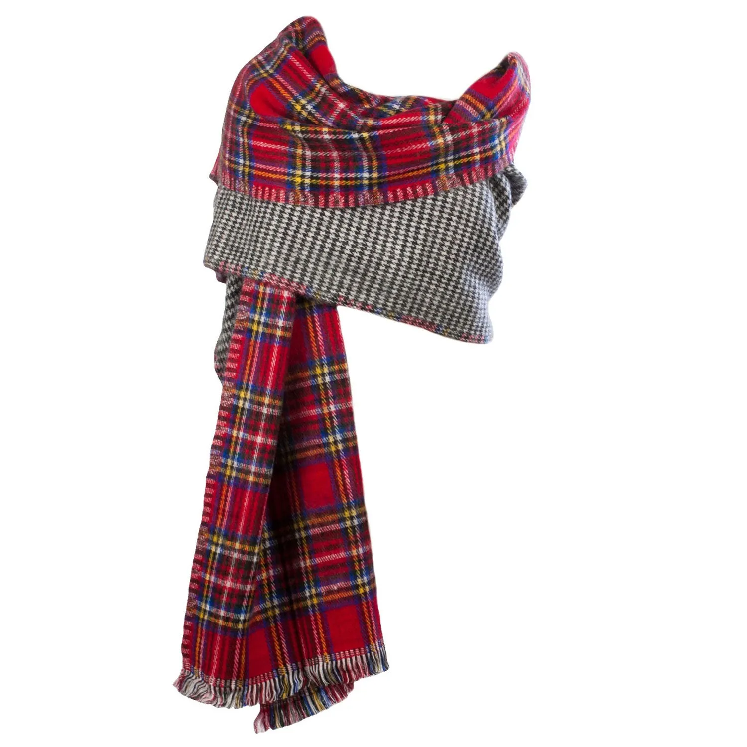 Tartan Reversible Stole  Stewart Royal