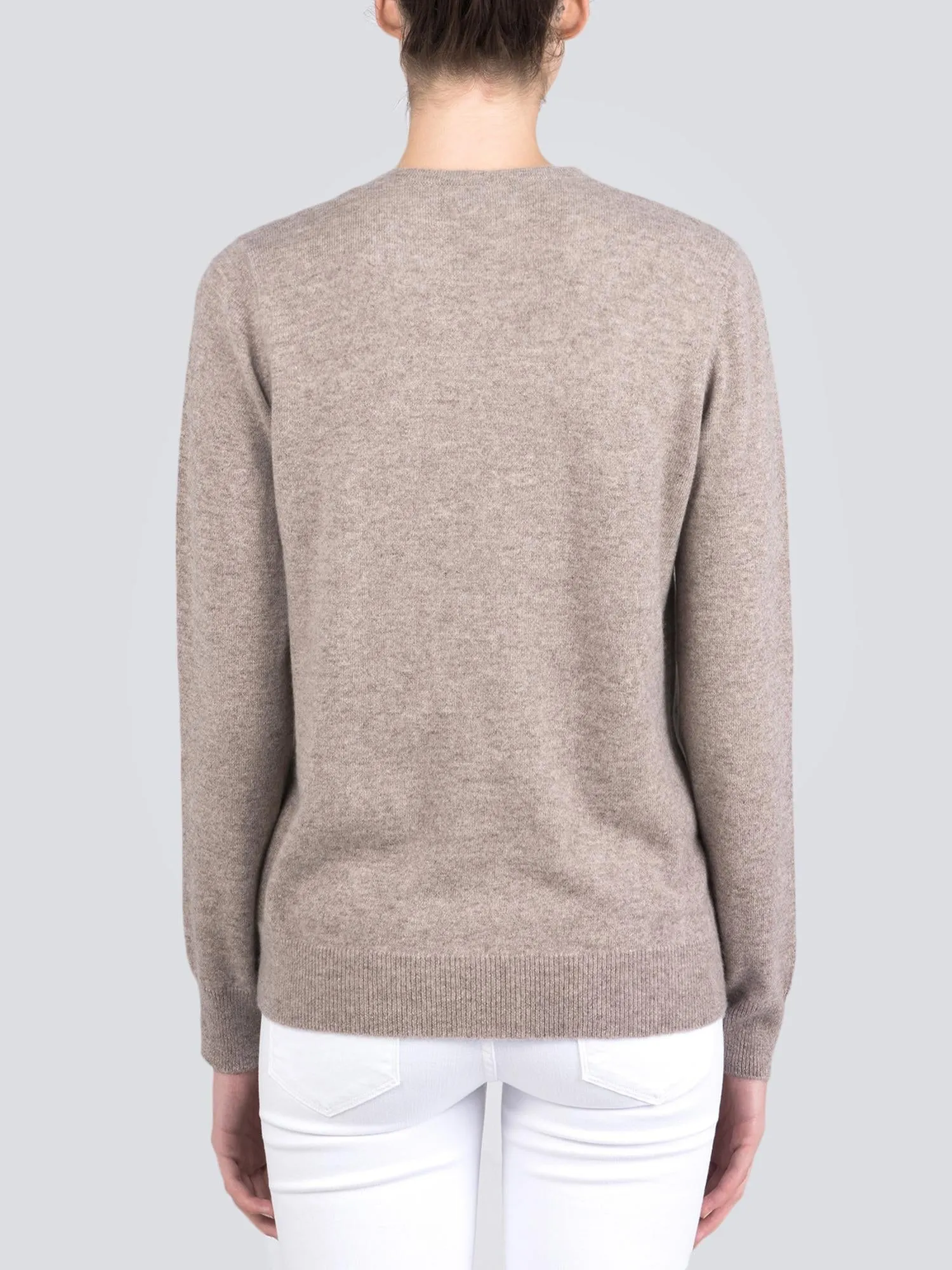 V Neck Sweater_Beige