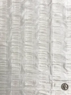 White Silk Seersucker JD 368 Fabric