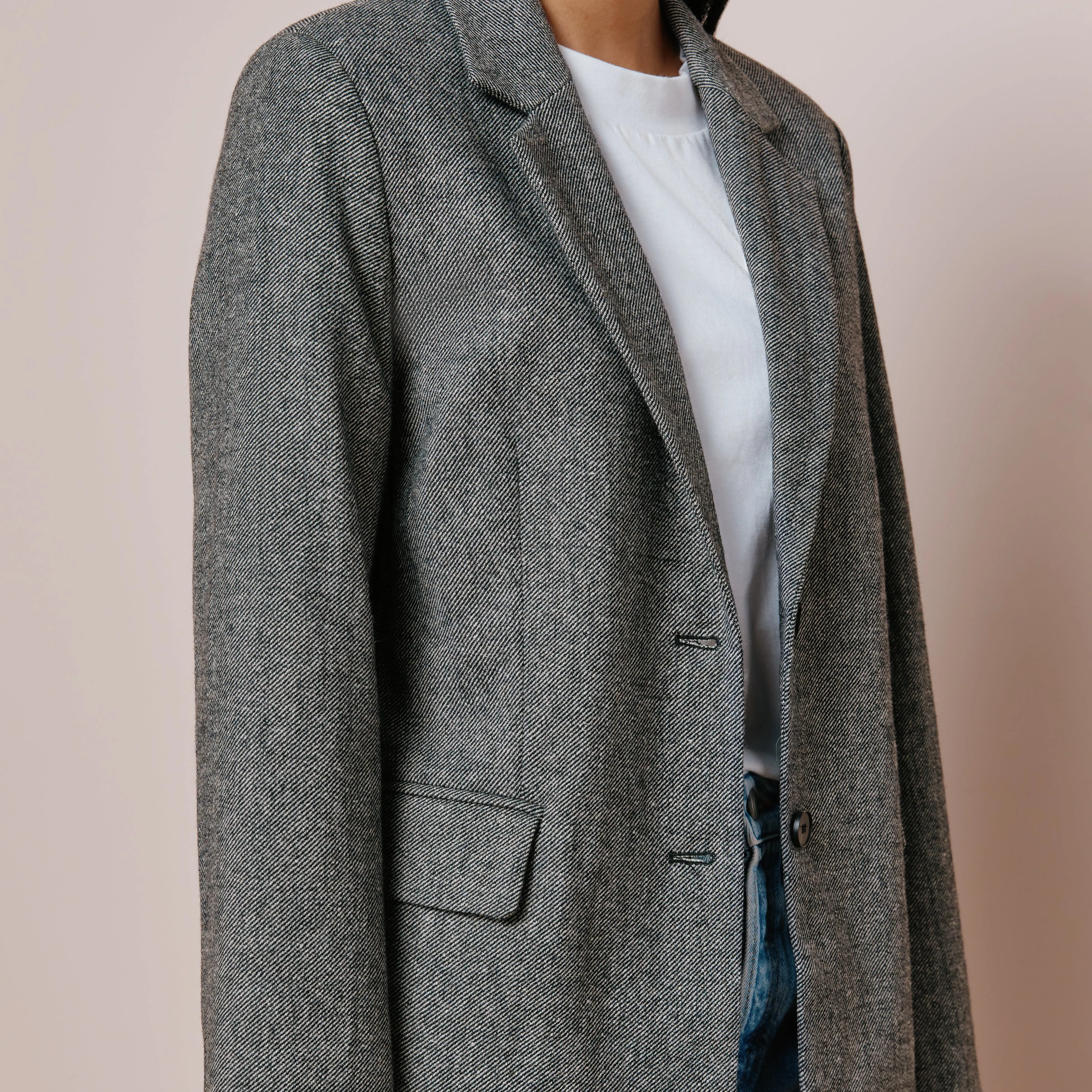 Wool Mix Tailored Jacket